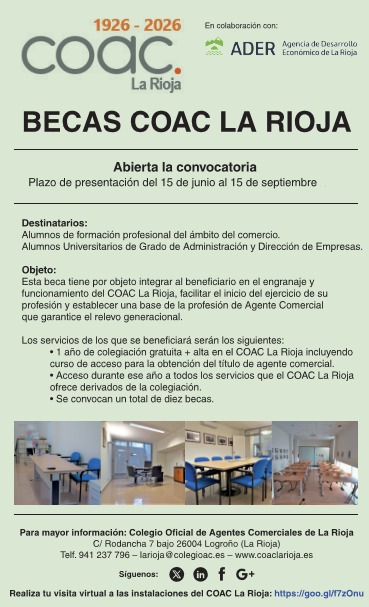 BECAS COAC LA RIOJA 2026
